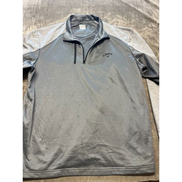 Callaway Men's‎ Quarter Zip Pullover Size XL Long Sleeves Grey Color - Picture 1 of 5